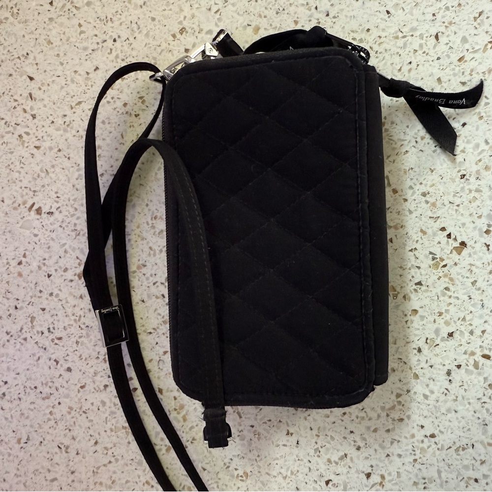 Vera Bradley Black Quilted Crossbody Bag - Picture 3 of 8